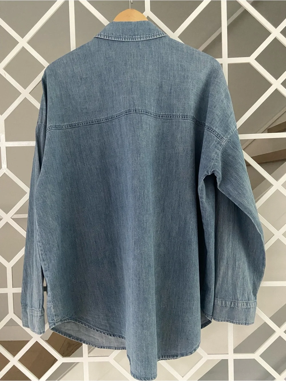 SPLENDID x Cella Jane Oversized Button Up Shirt Small Cotton Linen Top EUC - Picture 4 of 9